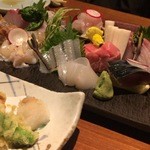 季節料理と和み酒 十二の月 - 刺身の盛り合わせ