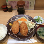 ゆう - 夜は＋100円メンチカツ定食1000円