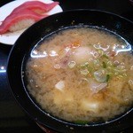 回し寿司 活 活美登利 - ちゃんこ汁