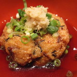 小料理 すず乃 - 空豆入りのがんもどき