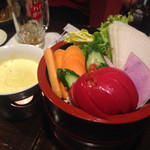 Izakaya Kamon - バーニャカウダと野菜