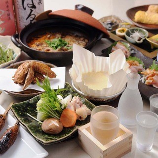 歓送迎会 各種ご宴会 名古屋コーチン会席風選べる一人鍋コース 5000円税込 飲放付 互坐 ござ 矢場町 焼鳥 食べログ