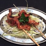 Supakkaarubata - 名物串焼き。セセリのサテー