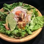 Supakkaarubata - サーモンと厚揚げのタルタルサラダ