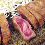 牛かつ もと村 - 牛かつ定食130g　とろろ付き　1400円