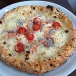 PIZZA BORSA - ピッツァ(桜エビとしらす、ミ二トマト モッツアレラ)('16/04/30)