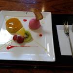 蕎彩庵 - デザートプレート。