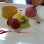 蕎彩庵 - デザートプレート(2016・5)