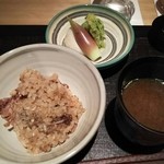 神保町 傳 - （2016/4  訪問）★この日のイチバン★ホタルイカのご飯。ヤバい！箸が止まらない！