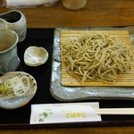 蕎麦切り　こばやし - 風味（手挽き粗挽き細打ち）900円。