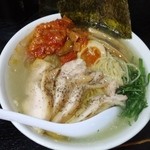 塩そば専門店 桑ばら - ラタトゥイユの冷た〜い鶏塩そば（本日の裏そば）