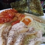 塩そば専門店 桑ばら - ラタトゥイユの冷た〜い鶏塩そば（本日の裏そば）