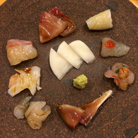 鮨 八や - お刺身たち。素晴らしすぎる。