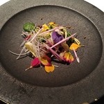 鹿と米、但し食材は穴熊