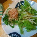 いっさ - 水菜のお浸し＆サラダ盛り合わせ