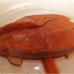 コート ドール - 2016.4.  青森下北産 サクラマスの燻製 紅心大根と共に