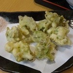 いさ美寿し平和島 - ふきのとうの天ぷら500円(税抜)