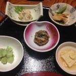 前菜５点～提供です