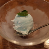 しゃぶしゃぶ 山笑ふ 表参道店 - ラムネのシャーベット