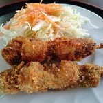 竹トンボ - 鯨の串カツ500円