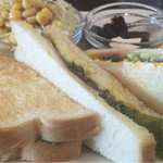 よつ葉Cafe - ＋50円 サンドイッチモーニング