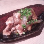 炭火天国 政清 裏路地編 - 裏メニュー「九州醤油と生姜の鳥焼き」