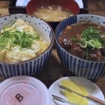 豊家 - ハーフ＆ハーフ並（ふわとろ玉子カツ丼、カレーカツ丼）