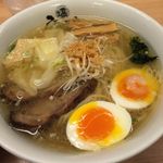 ひるがお 東京駅店 - 塩らーひるがお盛り　￥1080