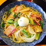 五右衛門 - イベリコ豚と京野菜のパスタ(醤油味) 
(色調:クローム)