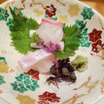 新ばし 星野 - （2016.4)（（お造り）淡路の鯛