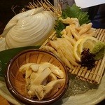 Ginshari To Sake To Sakana Terubou - 白ミル貝のお刺身