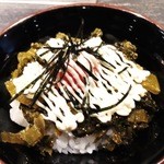 麺屋 風火 - 高菜明太子ご飯セットは250円