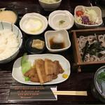 ヘルシー麺 with 麦とろ物語 - 麦とろヘルシー選べる健康mini麺御膳（1280円＋税）