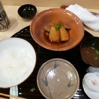 新ばし 笹田 - 【ご飯・赤出汁・筍煮】◎2016/4