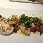 Lien - 真イカと筍のソテー　ゴルゴンゾーラソース