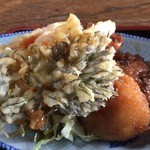 ラーメンセットの揚げ物群接写(^o^)/