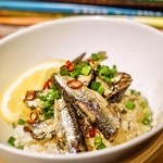 森の図書室 - オイルサーディン丼　〜デザートはあなた〜