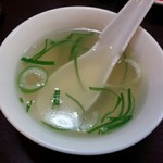 竹林坊 - セット中華スープ(角煮飯税別780円)／28年5月