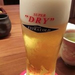 Tonkatsu Kagurazaka Sakura - エクストラコールド、グラスも小さく、泡も多い