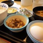 松屋 - 定番朝定食（選べる小鉢：ミニ牛皿）