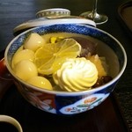 おづKyoto -maison du sake- - レモンあんみつ 850円 税別