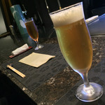 鉄板焼 花 - 鉄板焼 花(東京都渋谷区代官山町)生ビール