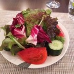 BISTRO TAKE - （2016/4  訪問）セットランチのサラダ。シャキシャキ食感の野菜と酸味とオイルのバランスが良いドレッシングが良い感じ。
