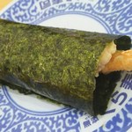 無添くら寿司 - えび天手巻き<税込>108円(2016.04.29)