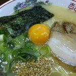 ラーメン浅野2号 - 鶏ポタ（卵黄付）：670円