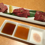  肉匠迎賓館 - 通の三種盛り