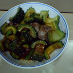 紋乃丞 - 2004.7 ゴーヤとタンの炒めもの