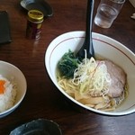 そうげんラーメン - 塩ラーメンととぴっこライス(小)