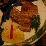 和食居酒屋 旬門 - 地鶏ぴよの炙り焼き