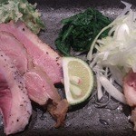 煮干し中華そば一燈 - カモーン１号～阿部限定・鴨出汁淡麗細つけ麺（トッピング）